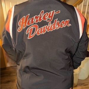Harley-Davidson Womens Black and Orange Jacket